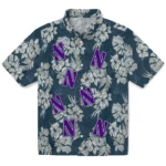 Northwestern Wildcats Hawaiian Shirt – Hibiscus Flowers
