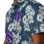 Northwestern Wildcats Hawaiian Shirt – Hibiscus Flowers