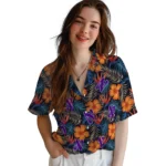 Northwestern Wildcats Hawaiian Shirt – Hibiscus Foliage