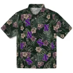 Northwestern Wildcats Hawaiian Shirt – Hibiscus Leaves Pattern
