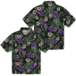 Northwestern Wildcats Hawaiian Shirt – Hibiscus Leaves Pattern