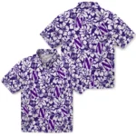 Northwestern Wildcats Hawaiian Shirt – Hibiscus Motif