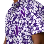 Northwestern Wildcats Hawaiian Shirt – Hibiscus Motif