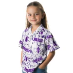 Northwestern Wildcats Hawaiian Shirt – Hibiscus Overlay