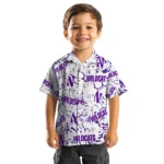 Northwestern Wildcats Hawaiian Shirt – Hibiscus Overlay