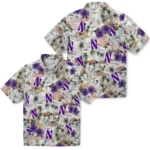 Northwestern Wildcats Hawaiian Shirt – Hibiscus Seaside