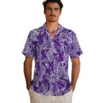Northwestern Wildcats Hawaiian Shirt – Leaf Outline