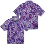 Northwestern Wildcats Hawaiian Shirt – Leaf Outline