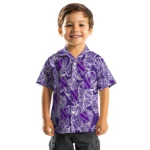 Northwestern Wildcats Hawaiian Shirt – Leaf Outline