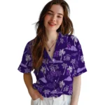 Northwestern Wildcats Hawaiian Shirt – Palm And Clouds