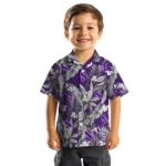 Northwestern Wildcats Hawaiian Shirt – Palm Leaves