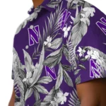 Northwestern Wildcats Hawaiian Shirt – Palm Leaves