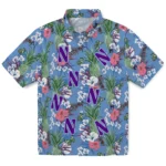 Northwestern Wildcats Hawaiian Shirt – Pineapple Bouquet