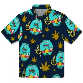 notre dame fighting irish bong smile navy hawaiian shirts best selling