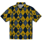 Notre Dame Fighting Irish Hawaiian Shirt – Golfing Plaid
