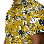 Notre Dame Fighting Irish Hawaiian Shirt – Hibiscus Overlay