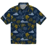 Notre Dame Fighting Irish Hawaiian Shirt – Palm And Clouds
