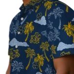 Notre Dame Fighting Irish Hawaiian Shirt – Palm And Clouds