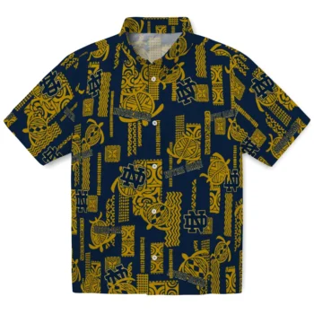 notre dame fighting irish turtle lines navy hawaiian shirts best selling