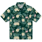 Oakland Athletics Hawaiian Shirt – Flamingo and Hibiscus