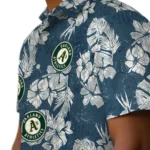 Oakland Athletics Hawaiian Shirt – Hibiscus Flowers