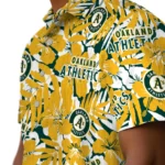Oakland Athletics Hawaiian Shirt – Hibiscus Overlay