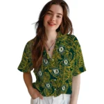 Oakland Athletics Hawaiian Shirt – Leaf Outline
