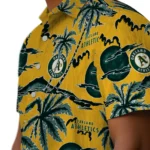 Oakland Athletics Hawaiian Shirt – Palm Sunset