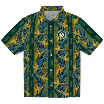 oakland athletics paradise vines green hawaiian shirts best selling