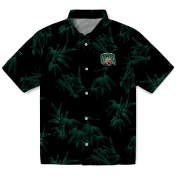 ohio bobcats bamboo branches green black hawaiian shirts best selling
