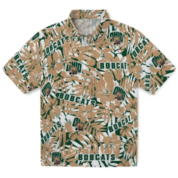 ohio bobcats hibiscus overlay hawaiian shirts best selling