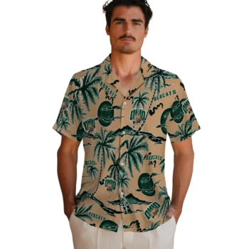 ohio bobcats palm sunset hawaiian shirts fashion forward