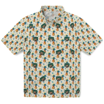 ohio bobcats pineapple delight beige hawaiian shirts best selling