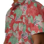Ohio State Buckeyes Hawaiian Shirt – Anthurium Overlay