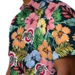 Ohio State Buckeyes Hawaiian Shirt – Brilliant Hibiscus Garden