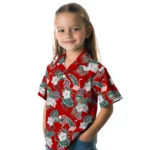 Ohio State Buckeyes Hawaiian Shirt – Flamingo and Hibiscus