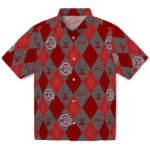 Ohio State Buckeyes Hawaiian Shirt – Golfing Plaid