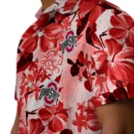 Ohio State Buckeyes Hawaiian Shirt – Hibiscus Arrangement