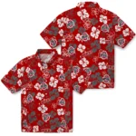 Ohio State Buckeyes Hawaiian Shirt – Hibiscus Flower Design