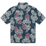 Ohio State Buckeyes Hawaiian Shirt – Hibiscus Flowers