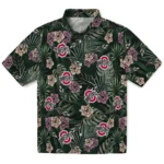 Ohio State Buckeyes Hawaiian Shirt – Hibiscus Leaves Pattern
