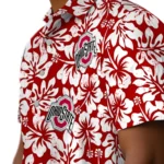 Ohio State Buckeyes Hawaiian Shirt – Hibiscus Motif