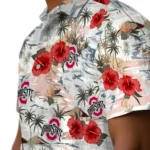 Ohio State Buckeyes Hawaiian Shirt – Hibiscus Seaside