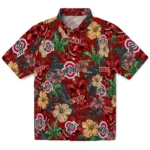 Ohio State Buckeyes Hawaiian Shirt – Hibiscus Tiki Jungle