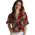Ohio State Buckeyes Hawaiian Shirt – Hibiscus Tiki Jungle
