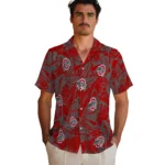 Ohio State Buckeyes Hawaiian Shirt – Monstera Layer
