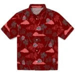 Ohio State Buckeyes Hawaiian Shirt – Palm And Clouds