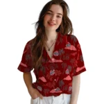 Ohio State Buckeyes Hawaiian Shirt – Palm And Clouds