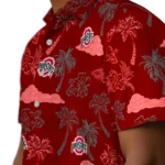 Ohio State Buckeyes Hawaiian Shirt – Palm And Clouds