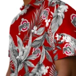 Ohio State Buckeyes Hawaiian Shirt – Palm Leaves